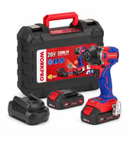 WORKPRO WP390107 20Volt 2.0Ah. Li-ion 230Nm Çift Akü Kömürsüz Profesyonel Şarjlı Darbeli Tornavida