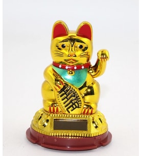 Güneş Enerjili Pati Salayan Şans Kedisi ( Maneki Neko ) Alk2931