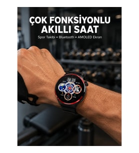 Mey İthalat® Spor ve Sağlık Takipli Akıllı Saat Kablosuz Şarj Yeni Nesil