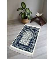 Dijital Baskı Kaymaz Tabanlı Yıkanabilir Püsküllü Seccade SCD0020