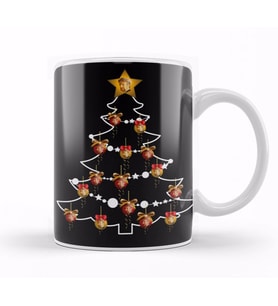 Hans Gruber Die Hard Christmas Tree Baubles Kupa Bardak Porselen