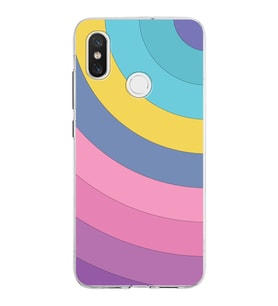 Xiaomi Mi 8 Uyumlu Kapak Renk Cümbüşü Tasarımlı Şeffaf Silikon Kılıf