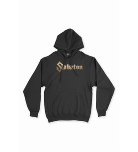 Sabaton Baskılı Siyah Sweatshirt Hoodie