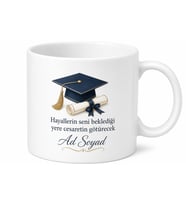 Kişiye Özel Yeni Mezun Hediyesi Baskılı Kupa Bardak Mezuniyet Hediyesi
