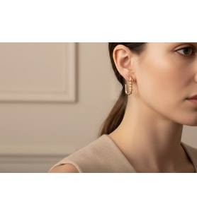 STİL İNCİSİ/XUPING JEWELRY MİLENA MODEL KÜPE (Altın Rengi)