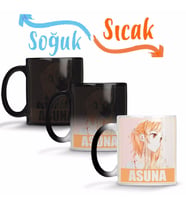 Sword Art Online Asuna Sihirli Kupa Bardak Porselen