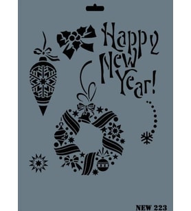 Rich New Seri N-223 Stencil 35x25 cm