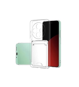 Xiaomi Redmi 14C Kılıf Kart Şeffaf Silikon - Şeffaf