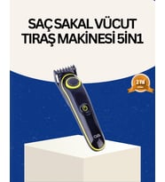 Şarjlı Sessiz Çalışan Saç Sakal Şekillendirici Profesyonel Erkek Tıraş Makinesi
