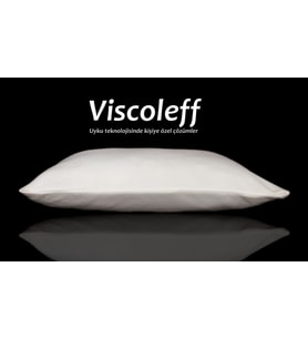 Ortopedik Visco Yastık Viscoleff eko beyaz