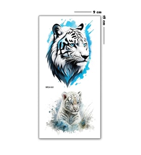 Hayal Sepeti Geçici Dövme 9,5x19CM Tattoo Minimal Tattoo Aksesuar  KAPLAN MODEL