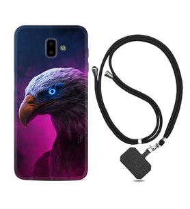 Samsung J6 Plus J7 Prime J7 Pro M20 Kılıf Boyun Askılı Silikon Kartal 1622