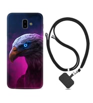 Samsung J6 Plus J7 Prime J7 Pro M20 Kılıf Boyun Askılı Silikon Kartal 1622