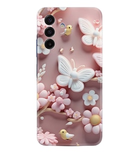 Samsung Galaxy A17 Kılıf Boutique Baskılı Resimli Pembe Kelebekler Pcode -088