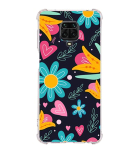 PrintiFy Xiaomi Redmi Note 9 Pro Uyumlu Retro Color 1 Baskılı Şeffaf Köşe Korumalı Antişok Kılıf