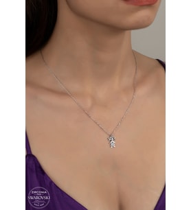 SWAROVSKİ CRYSTAL KIZ ÇOCUĞU 925 AYAR GÜMÜŞ KOLYE