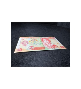 QUEEN ELİZABETH II Belize 5 Dolar 2020 SERİ NO DY511870 UNC ÇİL BELIZE $ 5 DOLLARS 2020