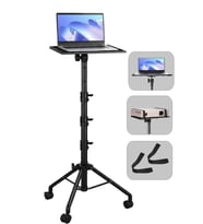 Lastvoice LP-22L Tekerlekli Ayarlanabilir Yüksek Kaliteli Notebook Laptop Standı Sehpası 73-163 Cm