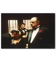 Cakatablo The Godfather Marlon Brando El Öpme Sahnesi MDF Tablo