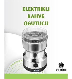 Kahve ve Baharat Değirmeni Kompakt, Hafif, Hızlı Öğütme, Şeffaf Kapaklı, Kolay Kullanım