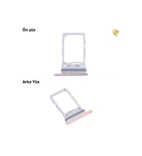 Samsung Z Flip 4 Sim İç Yuvası Tekli Altın Sim yuvası sim tepsisi sim aparatı yeni sim yuvası tekli sim tepsisi sim çekmecesi