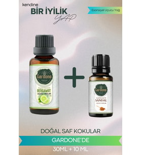 Bergamot 30 ML + Sandal 10 ML ( Oda Kokusu Aroma Terapi Buhurdanlık / Difüzör Yağı ) Set 2 Adet