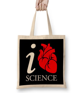 I Love Science Bez Çanta Uzun Saplı