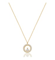 EMILIANO JEWELLERY SİLVER 925 AYAR ZİRKON TAŞLI YUVARLAK KOLYE