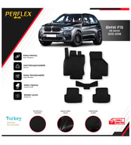 Bmw F16 X6 2014-2019 3D Havuzlu Paspas (Siyah - Beyaz)