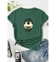 Unisex Avatar Appa Baskılı T-shirt (Yeşil)