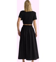 Kadın Günlük Casual Dokuma Maxi Etek Yüksek Bel Kloş Kesim Terrycotton Yaz Aylarının Vazgeçilmezi