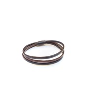 Dual Tone Brown – Çift Ton Kahverengi Erkek Deri Bileklik-1387