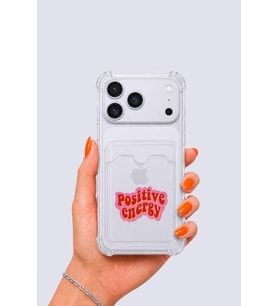 iPhone 17 Pro Max Kartlıklı Pozitif Enerji Desenli Kılıf - GLST3722-7051