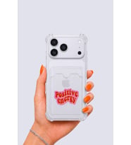 iPhone 17 Pro Max Kartlıklı Pozitif Enerji Desenli Kılıf - GLST3722-7051