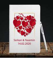 Sevgililer Gününe Özel Defter Kalem Seti 36