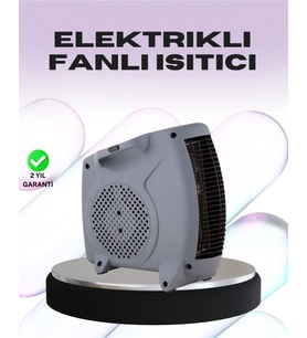 Taşınabilir Fanlı Isıtıcı Elektrikli Termik Korumalı Oda Isıtıcı