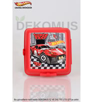 DEKOMUS İLE YENİ SEZON LİSANSLI HOT WHEELS 2 KATLI BESLENME KUTUSU *SMART LUNCH BOX* (01)
