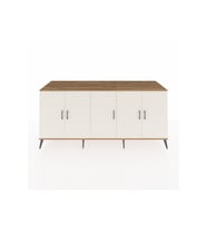 Kronos Konsol 3 Raflı 5 Kapaklı 220x59x99 Çam-Aytaşı/Çam