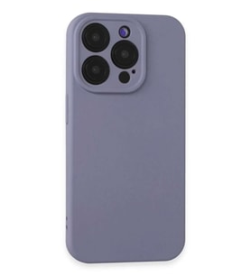 iPhone 15 Pro Kılıf Nano içi Kadife Silikon - Lila