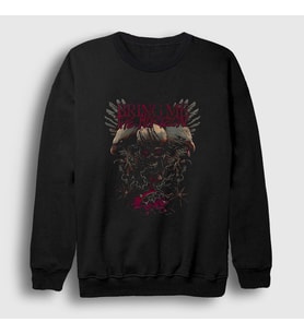 Presmono Unisex Siyah Eagles Bring Me The Horizon Sweatshirt 20840tt