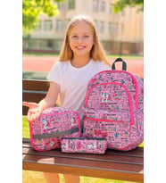 NewBag  KIZ  SIRT OKUL ÇANTASI-3'LÜ SET  (YENİ SEZON) (Açık Pembe)