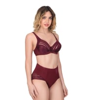 BORDO MI Emay 177 C Toparlayıcı Sütyen Takım