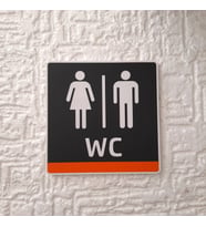 Modern Tasarım Wc Yönlendirme Tabelası