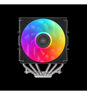 SAMA A60L Black 2x120mm ARGB Fan Kule Tipi Hava Soğutma 6 adet Gelişmiş Nikel Kaplı Bakır Isı Borusu CPU Fan (AMD ve INTEL Tüm işlemciler ile uyumlu)(1923)