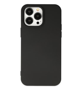 Pilelistore   iPhone 14 Pro Max Kılıf Nano içi Kadife Silikon - Siyah