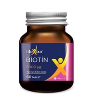 LifeXtra Biotin Takviye Edici Gıda 60 Tablet