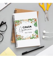 Canım Öğretmenim Tasarımlı Defter Kişiye Özel