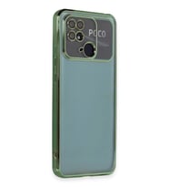 Newface Xiaomi Redmi 10C Kılıf Razer Lensli Silikon - Yeşil