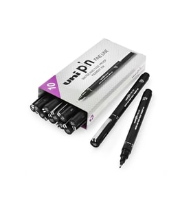 Uni-Ball Çizim Kalemi Akrilik Uçlu Fine Line Pin 1.0 MM Siyah PIN 10-200(S)