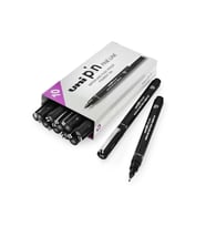 Uni-Ball Çizim Kalemi Akrilik Uçlu Fine Line Pin 1.0 MM Siyah PIN 10-200(S)